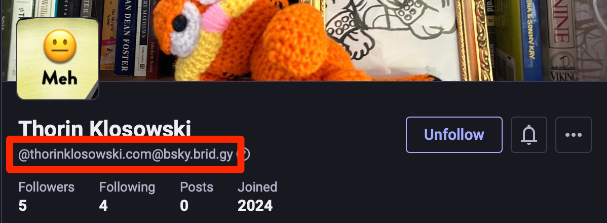 ejemplo de un perfil de usuario de bluesky visto desde mastodon